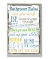 STUPELL INDUSTRIES HOME DECOR BATHROOM RULES TYPOGRAPHY BATHROOM ART COLLECTION