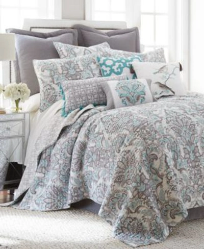 Levtex Legacy Damask Reversible Quilt Sets In Gray