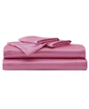 Betsey Johnson Satin Sheet Sets Bedding In Chateau Rose