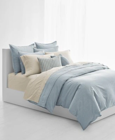 Ralph Lauren Graydon Melange Comforters Bedding In Chambray