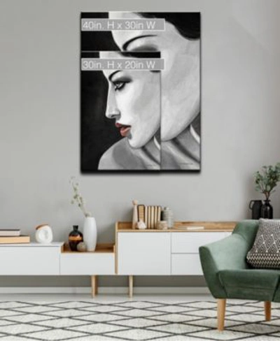 Ready2hangart Temptation Iii Side Profile Canvas Wall Art Collection In Multicolor
