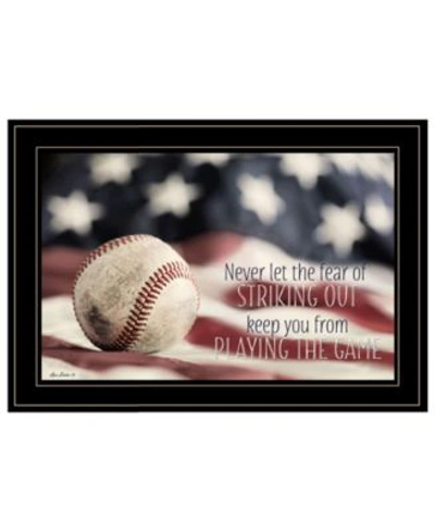 Trendy Decor 4u Baseball Playing The Game By Lori Deiter Ready To Hang Framed Print Collection In Multi