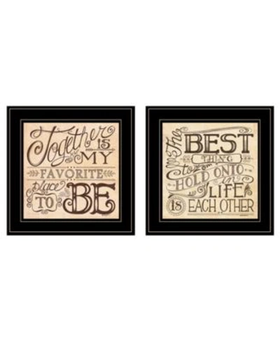 Trendy Decor 4u Together Each Other 2 Piece Vignette By Deb Strain Collection In Multi