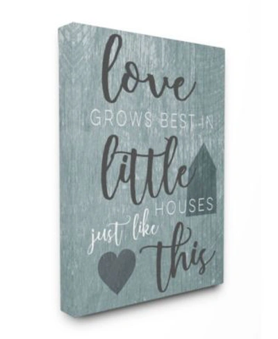 Stupell Industries Love Grows Best In Little Houses Gray Illustration Art Collection In Multi