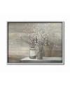 STUPELL INDUSTRIES WILLOW STILL LIFE GRAY FRAMED TEXTURIZED ART COLLECTION