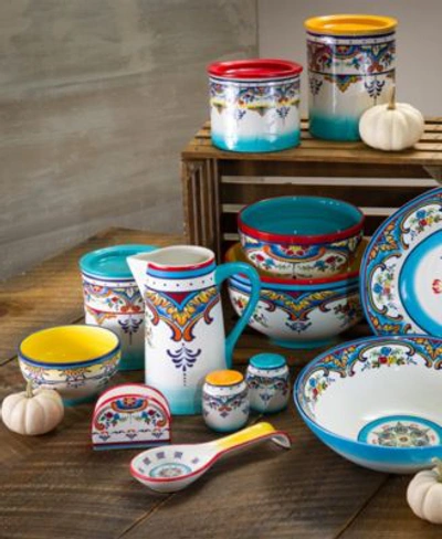 Euro Ceramica Zanzibar Dinnerware Collection In Multi