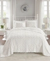 Madison Park Sabrina Tufted Chenille Bedspread Sets In White