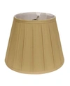 Macy's Cloth Wire Slant English Box Pleat Softback Lampshade With Washer Fitter Collection In Off-white