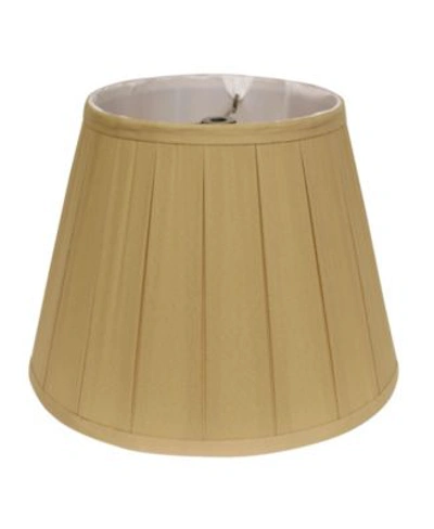 MACY'S CLOTH WIRE SLANT ENGLISH BOX PLEAT SOFTBACK LAMPSHADE WITH WASHER FITTER COLLECTION