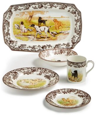 Spode Woodland Dog Collection In Brown