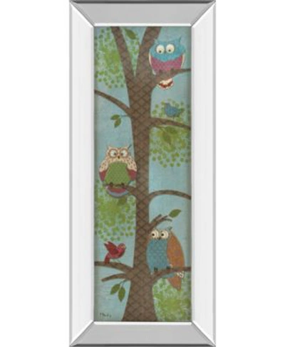Classy Art Fantasy Owls Panel By Paul Brent Mirror Framed Print Wall Art Collection In Blue