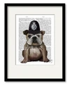 Courtside Market Bulldog Policeman Framed Matted Art Collection In Multi