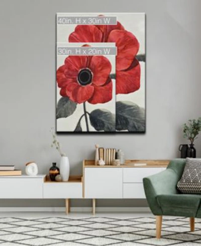 Ready2hangart Elegant Poppy I Red Floral Canvas Wall Art Collection In Multi