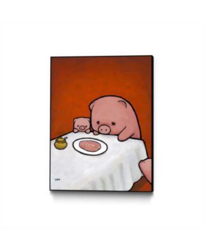 Eyes On Walls Luke Chueh Revenge Is A Dish Pig Art Block Framed In Multi