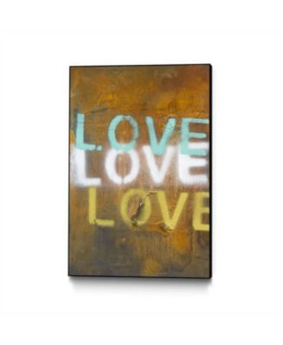 Eyes On Walls Kent Youngstrom Love Love Love Art Block Framed In Multi