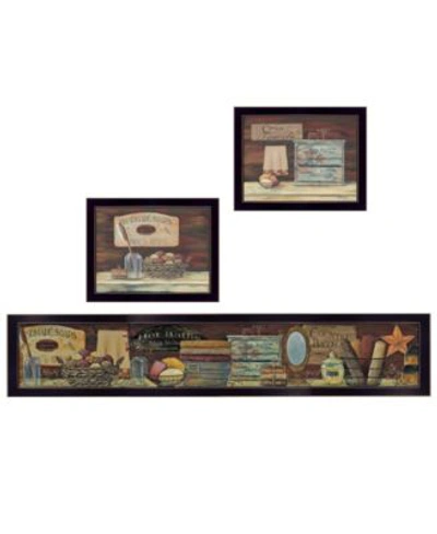 Trendy Decor 4u Country Bath 1 3 Piece Vignette By Pam Britten Frame Collection In Multi