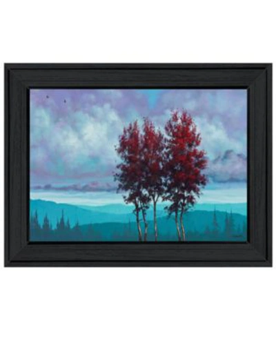 Trendy Decor 4u Two Red Trees By Tim Gagnon Ready To Hang Framed Print Collection In Multi