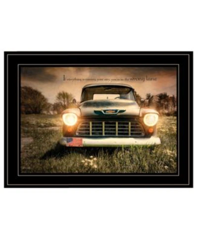 Trendy Decor 4u Wrong Lane By Robin Lee Vieira Ready To Hang Framed Print Collection In Multi