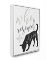 STUPELL INDUSTRIES WHO RESCUED WHOM DOG TYPOGRAPHY ART COLLECTION