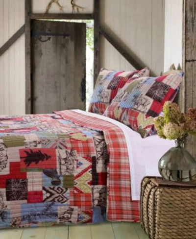 Greenland Home Fashions Rustic Lodge Quilt Set 3 Piece In Multi