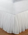 Greenland Home Fashions Cotton Voile Bed Skirt In White