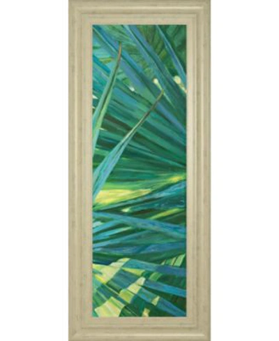 Classy Art Fan Palm By Suzanne Wilkins Framed Print Wall Art Collection In Green