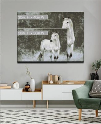 Ready2hangart White Horse Canvas Wall Art Collection In Multi