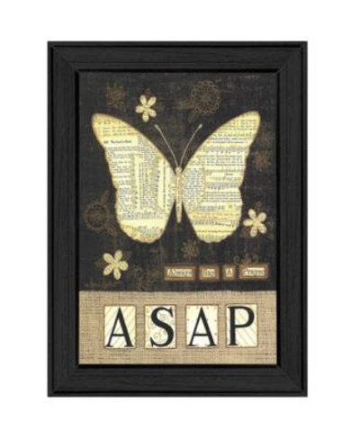 Trendy Decor 4u Always Say A Prayer By Annie Lapoint Printed Wall Art Ready To Hang Black Frame Collection In Multi