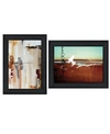 TRENDY DECOR 4U ABSTRACT FLIGHT 2 PIECE VIGNETTE BY CLOVERFIELD CO FRAME COLLECTION