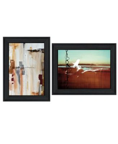 Trendy Decor 4u Abstract Flight 2 Piece Vignette By Cloverfield Co Frame Collection In Multi