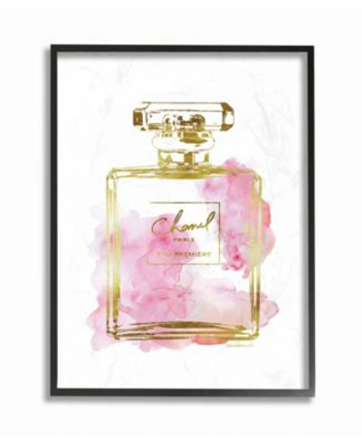 Stupell Industries Glam Perfume Bottle Gold Pink Wall Art Collection In Multi