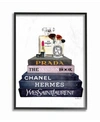 Stupell Industries Glam Fashion Book Set With Makeup Wall Art Collection In Multi