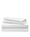 Ralph Lauren Spencer Stripe Sheet Set Bedding In Stone Grey