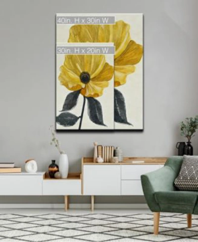 Ready2hangart Elegant Poppy Iv Yellow Floral Canvas Wall Art Collection In Multi