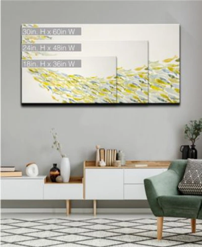 Ready2hangart Yellow Wave Canvas Wall Art Collection In Multicolor