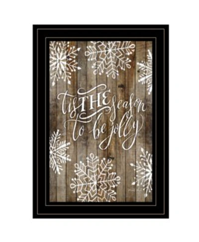 Trendy Decor 4u Tis The Season Snowflakes By Cindy Jacobs Ready To Hang Framed Print Collection In Multi