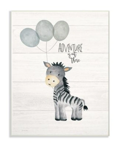 Stupell Industries Adventure Is Out There Zebra Art Collection In Multi
