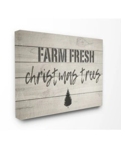 Stupell Industries Farm Fresh Christmas Trees Vintage Inspired Sign Art Collection In Multi