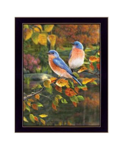 Trendy Decor 4u Bluebirds By Kim Norlien Ready To Hang Framed Print Collection In Multi