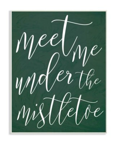 Stupell Industries Meet Me Under The Mistletoe Christmas Wall Art Collection In Multi
