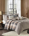 MADISON PARK RIDGE HERRINGBONE DUVET COVER SETS