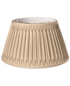 MACY'S CLOTH WIRE SLANT SHALLOW DRUM WITH DOUBLE SMOCKED PLEAT SOFTBACK LAMPSHADE COLLECTION