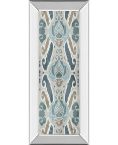 Classy Art A Touch Of Flourish By Patricia Pinto Mirror Framed Print Wall Art Collection In Blue