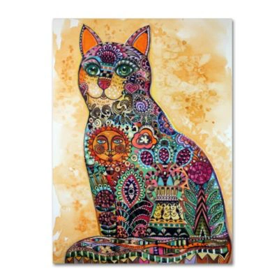 Trademark Global Oxana Ziaka Sun Cat Canvas Art Collection In Multi