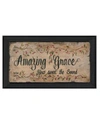 TRENDY DECOR 4U AMAZING GRACE BY GAIL EADS PRINTED WALL ART READY TO HANG BLACK FRAME COLLECTION