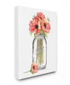 Stupell Industries Mason Jar Poppys Art Collection In Multi