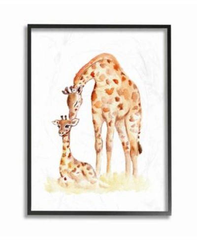 Stupell Industries Giraffe Family Illustration Wall Art Collection In Multi