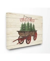 STUPELL INDUSTRIES MERRY CHRISTMAS TREE WAGON ART COLLECTION