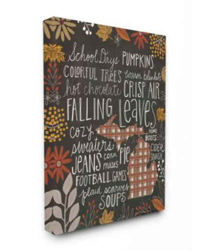 Stupell Industries Michigan Fall Typography Wall Art Collection In Multi