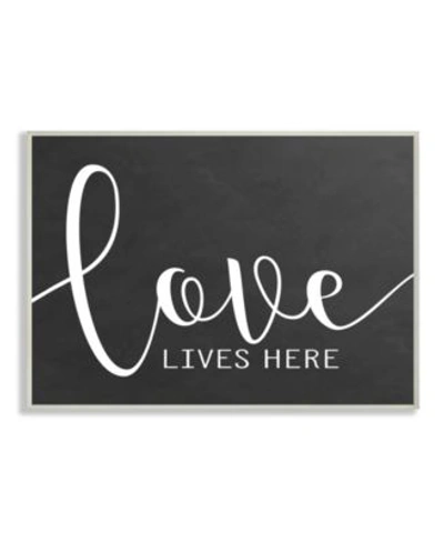 Stupell Industries Love Lives Here Wall Art Collection In Multi